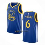 Maillot Golden State Warriors Nick Young NO 6 Icon Bleu