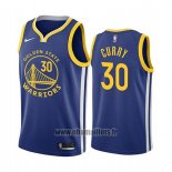 Maillot Golden State Warriors Stephen Curry No 30 Icon 2019-20 Bleu