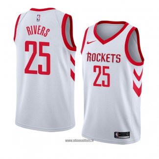 Maillot Houston Rockets Austin Rivers No 25 Association 2018 Blanc