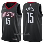 Maillot Houston Rockets Clint Capela No 15 Statement 2017-18 Noir