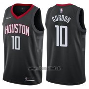 Maillot Houston Rockets Eric Gordon No 10 Statement 2017-18 Noir