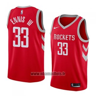 Maillot Houston Rockets James Ennis Iii No 33 Icon 2018 Rouge