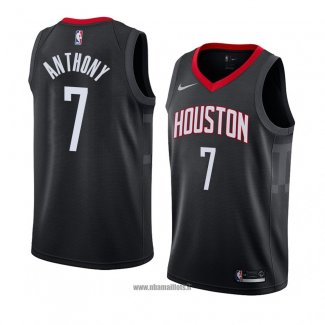 Maillot Houston Rocketst Carmelo Anthony No 7 Statement 2018 Noir