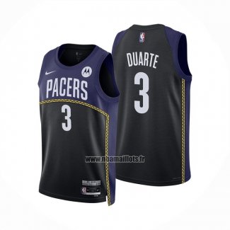 Maillot Indiana Pacers Chris Duarte NO 3 Ville 2022-23 Bleu