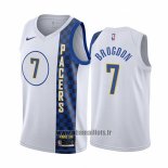 Maillot Indiana Pacers Malcolm Brogdon No 7 Ville Blanc