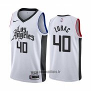 Maillot Los Angeles Clippers Ivica Zubac No 40 Ville Blanc