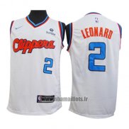 Maillot Los Angeles Clippers Kawhi Leonard No 2 2019-20 Blanc