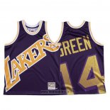 Maillot Los Angeles Lakers Danny Green NO 14 Mitchell & Ness Big Face Volet