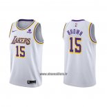 Maillot Los Angeles Lakers Jabari Brown NO 15 Association 2021-22 Blanc