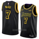 Maillot Los Angeles Lakers Javale Mcgee No 7 Ville 2017-18 Noir