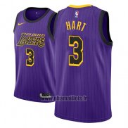 Maillot Los Angeles Lakers Josh Hart No 3 Ville 2018 Volet