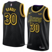 Maillot Los Angeles Lakers Julius Randle No 30 Ville 2018 Noir