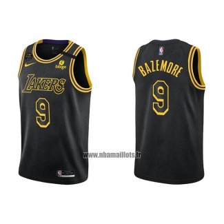 Maillot Los Angeles Lakers Kent Bazemore NO 9 Mamba 2021-22 Noir