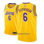 Maillot Los Angeles Lakers Lance Stephenson No 6 Icon 2018-19 Or
