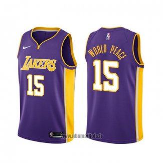 Maillot Los Angeles Lakers Metta World Peace NO 15 Statement Volet