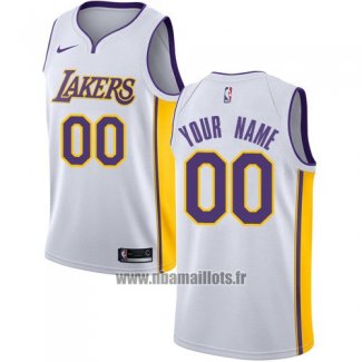 Maillot Los Angeles Lakers Personnalise 2017-18 Blanc