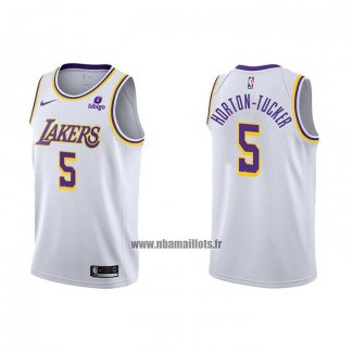 Maillot Los Angeles Lakers Talen Horton-tucker NO 5 Association 2021-22 Blanc