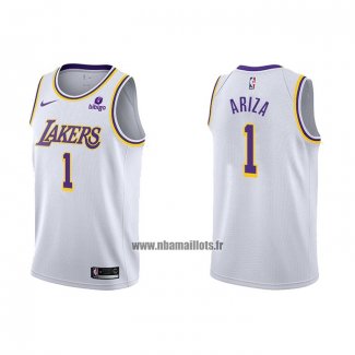 Maillot Los Angeles Lakers Trevor Ariza NO 1 Association 2021-22 Blanc