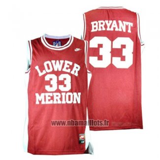 Maillot Lower Merion Kobe Bryant No 33 Rouge