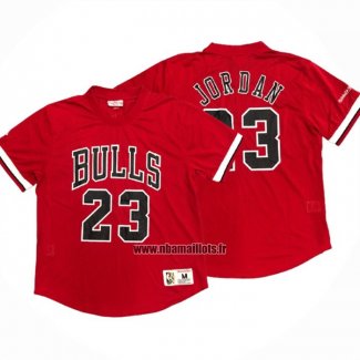 Maillot Manche Courte Chicago Bulls Michael Jordan NO 23 Rouge2