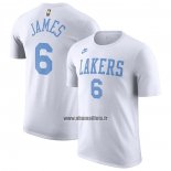 Maillot Manche Courte Los Angeles Lakers LeBron James Classic 2022-23 Blanc