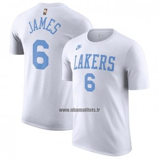 Maillot Manche Courte Los Angeles Lakers LeBron James Classic 2022-23 Blanc