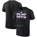 Maillot Manche Courte Sacramento Kings 2023 NBA Playoffs Noir