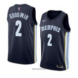 Maillot Memphis Grizzlies Brandon Goodwin No 2 Icon 2018 Bleu