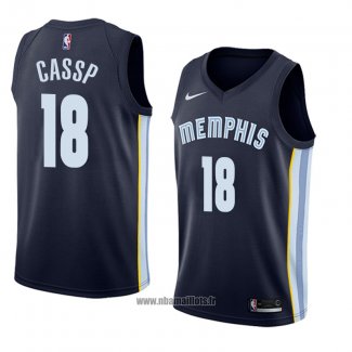 Maillot Memphis Grizzlies Omri Cassp No 18 Icon 2018 Bleu