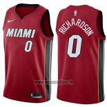 Maillot Miami Heat Josh Richardson No 0 Statement 2017-18 Rouge
