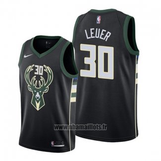 Maillot Milwaukee Bucks Jon Leuer No 30 Statement Noir