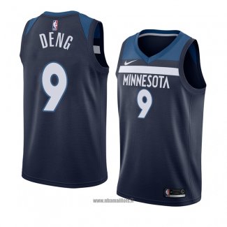 Maillot Minnesota Timberwolves Luol Deng No 9 Icon 2018 Bleu