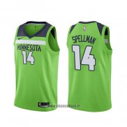 Maillot Minnesota Timberwolves Omari Spellman NO 14 Statement Vert