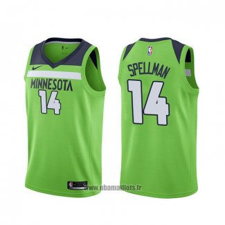 Maillot Minnesota Timberwolves Omari Spellman NO 14 Statement Vert