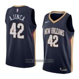 Maillot New Orleans Pelicans Alexis Ajinca No 42 Icon 2018 Bleu