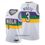 Maillot New Orleans Pelicans Nikola Mirotic No 3 Ville Edition Blanc