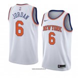 Maillot New York Knicks Deandre Jordan No 6 Statement 2018 Blanc