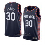 Maillot New York Knicks Julius Randle No 30 Ville 2019 Bleu