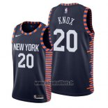 Maillot New York Knicks Kevin Knox No 20 Ville 2019 Bleu