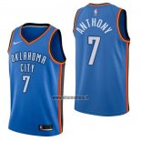 Maillot Oklahoma City Thunder Carmelo Anthony NO 7 Icon Bleu