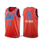 Maillot Oklahoma City Thunder Danilo Gallinari NO 8 Statement Orange