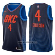 Maillot Oklahoma City Thunder Nick Collison No 4 Statement 2017-18 Bleu