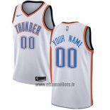 Maillot Oklahoma City Thunder Personnalise 2017-18 Blanc