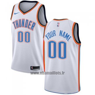 Maillot Oklahoma City Thunder Personnalise 2017-18 Blanc