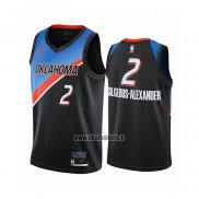 Maillot Oklahoma City Thunder Shai-gilgeous Alexander No 2 Ville 2020-21 Noir