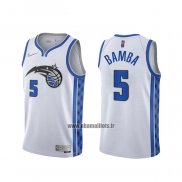 Maillot Orlando Magic Mo Bamba No 5 Earned 2020-21 Blanc