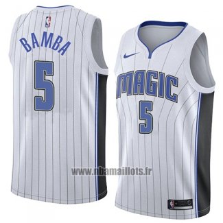 Maillot Orlando Magic Mohamed Bamba No 5 Association 2018 Blanc