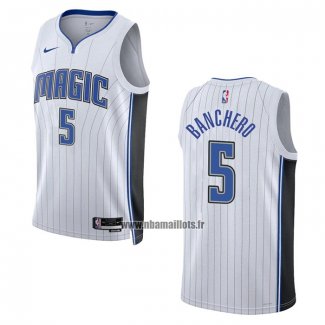 Maillot Orlando Magic Paolo Banchero NO 5 Association 2022-23 Blanc