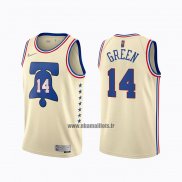 Maillot Philadelphia 76ers Danny Green No 14 Earned 2020-21 Crema