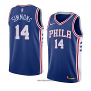 Maillot Philadelphia 76ers Jonathon Simmons No 14 Icon 2018 Bleu